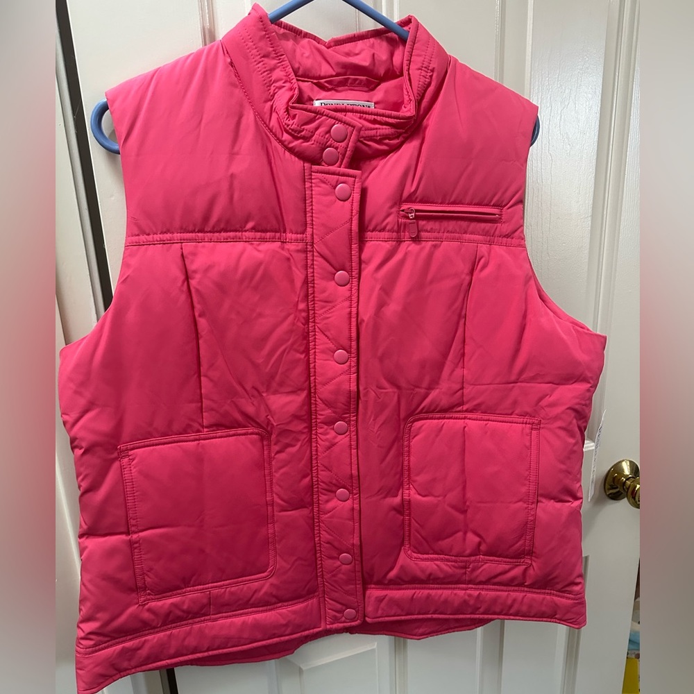 Pendleton Pink Down Vest NWT size L